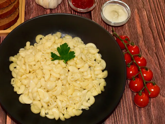 Макароны отварные